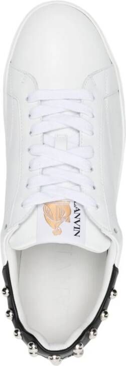Lanvin DDBO studded leather sneakers White