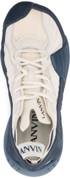 Lanvin Flash-X chunky low-top sneakers Neutrals