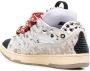 Lanvin graffiti-print lace-up sneakers Grey - Thumbnail 3