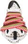 Lanvin graffiti-print lace-up sneakers Grey - Thumbnail 4
