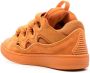 Lanvin leather curb sneakers Orange - Thumbnail 3
