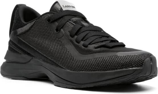 Lanvin logo-detail mesh sneakers Black