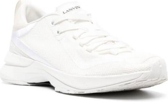 Lanvin logo-detail mesh sneakers White