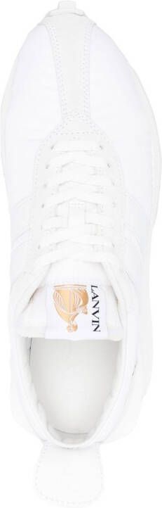 Lanvin logo-patch low-top sneakers White