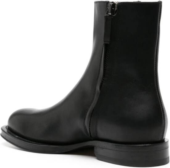 Lanvin Medley leather ankle boots Black