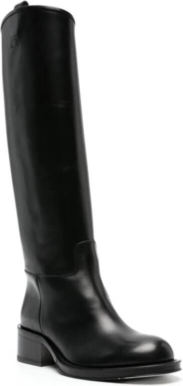 Lanvin Medley Riding leather boots Black