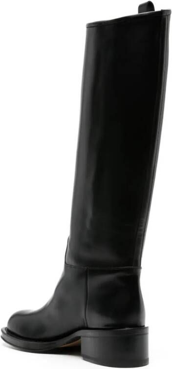 Lanvin Medley Riding leather boots Black