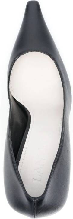 Lanvin metallic-heel pointed-toe pumps Black