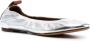 Lanvin metallic leather ballerina shoes Silver - Thumbnail 2