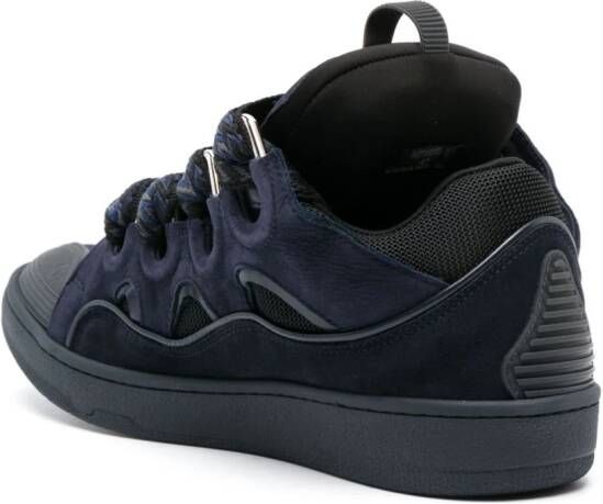 Lanvin oversized-lace sneakers Blue