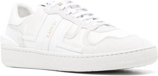 Lanvin panelled lace-up sneakers White
