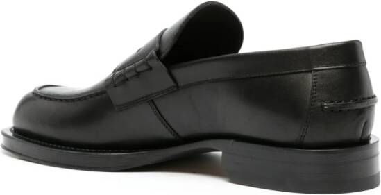 Lanvin penny-slot leather loafers Black