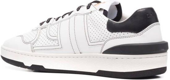 Lanvin perforated-panel leather sneakers White
