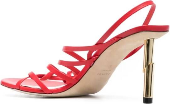 Lanvin Sequence 70mm leather sandals Red