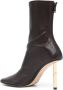 Lanvin Sequence 95mm leather ankle boots Brown - Thumbnail 3