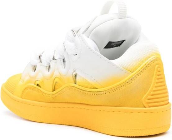 Lanvin spray-painted Curb sneakers White