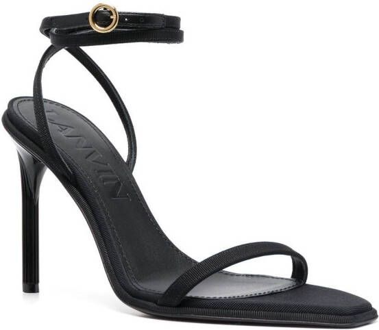 Lanvin strappy stiletto heel sandals Black