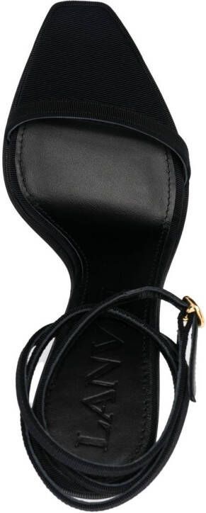 Lanvin strappy stiletto heel sandals Black
