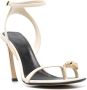 Lanvin Swing 105mm embellished leather sandals Neutrals - Thumbnail 2