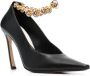 Lanvin Swing 95mm knotted-chain pumps Black - Thumbnail 2