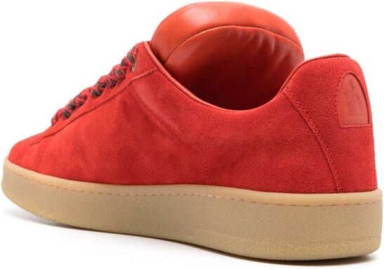 Lanvin x Future Curb suede sneakers Red