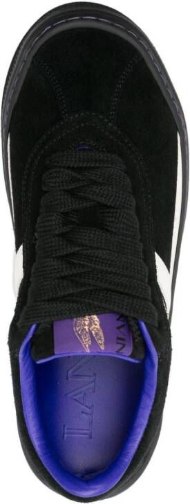 Lanvin x Future panelled suede sneakers Black