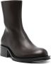 Lanvin zip-fastening leather ankle boots Brown - Thumbnail 2