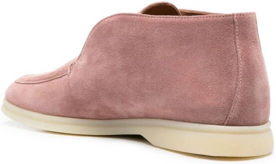 Lardini suede ankle boots Pink