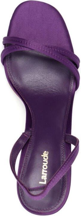 Larroude Annie XX 105mm stiletto sandals Purple