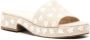Larroude floral-embroidered 45mm mules Neutrals - Thumbnail 2