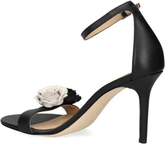 Lauren Ralph Lauren Allie 90mm floral-appliqué sandals Black