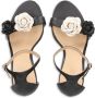 Lauren Ralph Lauren Allie 90mm floral-appliqué sandals Black - Thumbnail 4