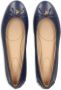 Lauren Ralph Lauren bow-detail leather ballerina shoes Blue - Thumbnail 4