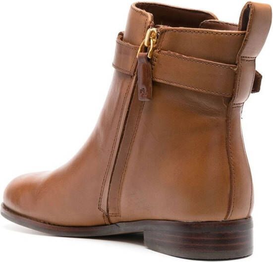 Lauren Ralph Lauren Briele leather ankle boots Brown