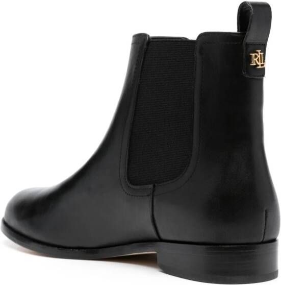 Lauren Ralph Lauren Brylee almond-toe leather boots Black