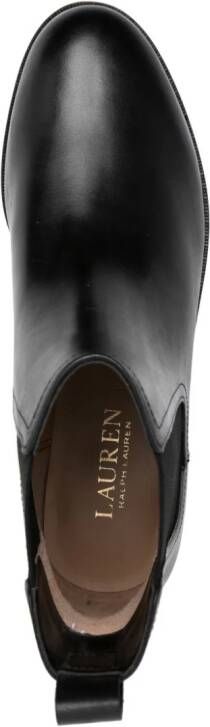 Lauren Ralph Lauren Brylee almond-toe leather boots Black