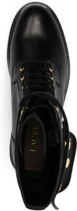 Lauren Ralph Lauren Cammie lace-up leather boots Black