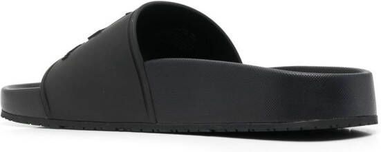 Lauren Ralph Lauren Delyne embossed-logo sandals Black