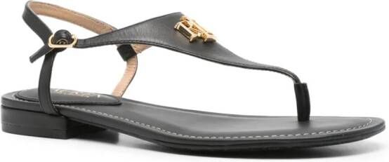 Lauren Ralph Lauren Ellington leather sandals Black