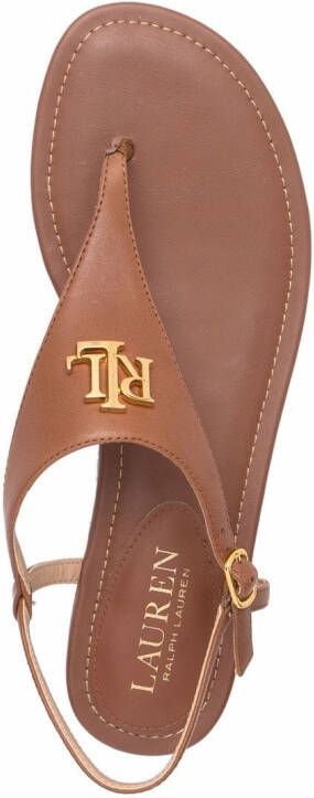 Lauren Ralph Lauren Ellington leather sandals Brown