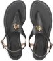 Lauren Ralph Lauren Ellington leather thong sandals Black - Thumbnail 4