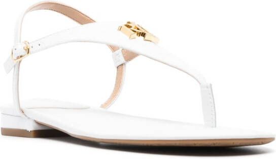 Lauren Ralph Lauren Ellington logo-lettering sandals White