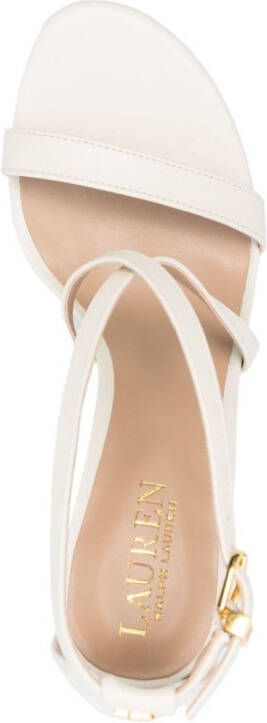 Lauren Ralph Lauren Gabriele 100mm open-toe sandals White