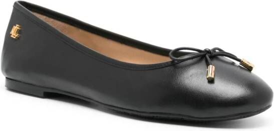 Lauren Ralph Lauren Jayna leather ballerinas shoes Black