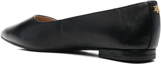 Lauren Ralph Lauren Londyn pointed-toe ballerina shoes Black