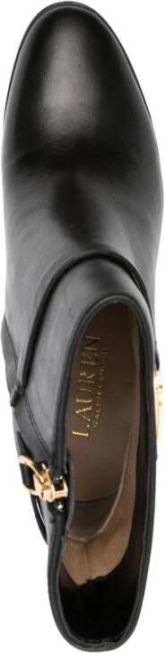 Lauren Ralph Lauren Maxie 90mm leather boots Black