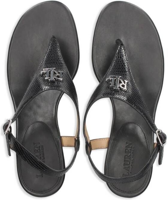 Lauren Ralph Lauren Westcott II 60mm leather sandals Black