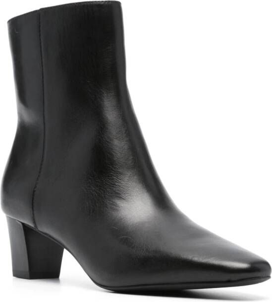 Lauren Ralph Lauren Willa Burnished 55mm leather boots Black
