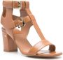 Laurence Dacade 850mm heeled T-bar sandals Brown - Thumbnail 2