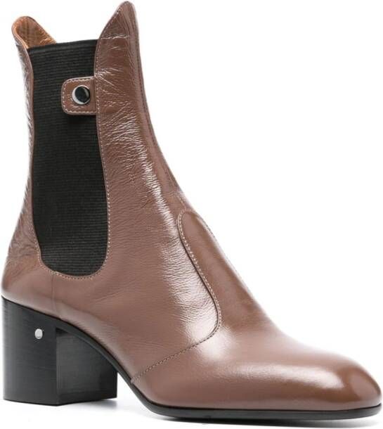 Laurence Dacade Angie 60mm leather ankle boots Brown